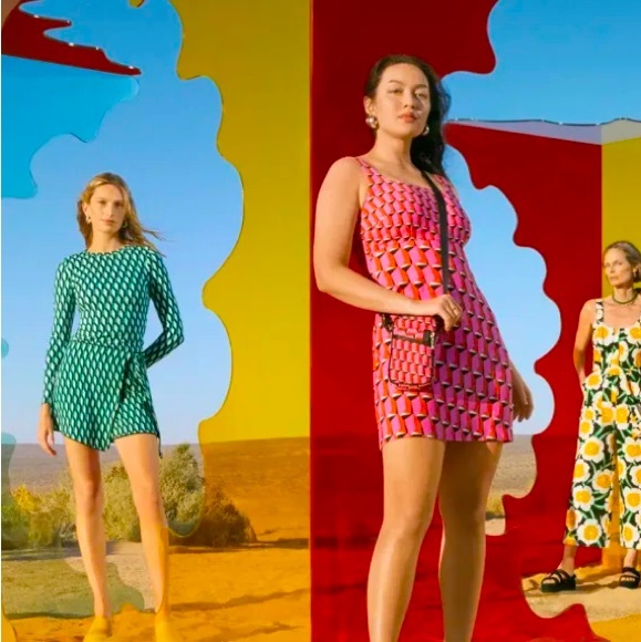 Crewneck Arrow Geo Green Long Sleeve Top - DVF for Target L - Picture 8 of 8